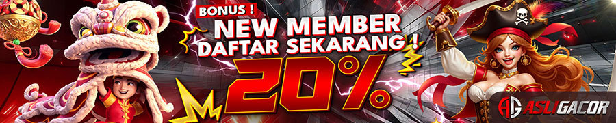 ASLIGACOR - Bonus New Member 20% - Kecuali Togel